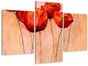 Tablou - Lalele roșii (90x60 cm)