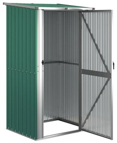 Sopron de gradina, verde, 118,5x97x209,5 cm, otel zincat Verde