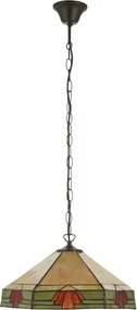 Endon 111989 - Lustră cu lanț Tiffany NEVADA 3xE27/10W/230V Ø 40 cm