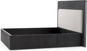 Pat dublu design LUX Dimitrios 180x210cm, gri carbune