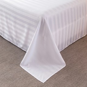 Cearsaf de hotel din microfibra 140x240 cm si husa pentru perna 50x70 cm JASMINE, alb Inchidere: Tip hotel