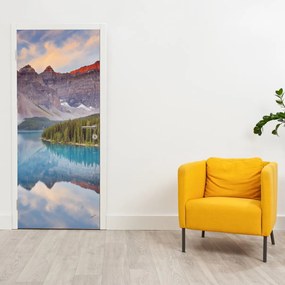 Fototapet pentru ușă - Peisaj montan din Canada (95x205cm)