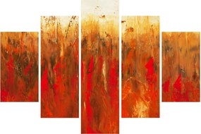 Tablou cu abstracție pictată (150x105 cm)