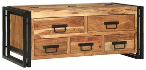 vidaXL Masa de cafea - 90x50x38 cm din lemn solid de acacia