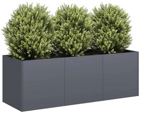 vidaXL Jardinieră Antracit 120x40x40 cm Oțel laminat la rece