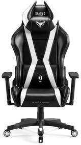 Scaun gaming Diablo X-Horn 2.0 King Size: negru-alb