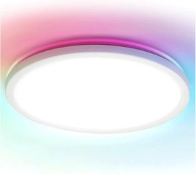 Brilagi - Plafonieră LED RGBW VIBE, dimmabilă, 24W/230V, 3000-6500K, albă + telecomandă