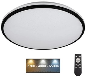 Plafonieră LED dimabilă Kanlux 37330 ARVOS LED/37W/230V negru + telecomandă