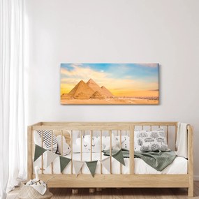 Tablou cu piramidele din Egipt (120x50 cm)