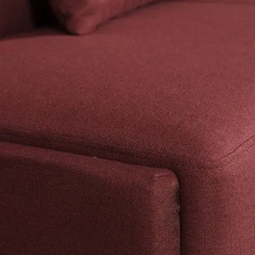 Canapea Extensibila Cu Lada Depozitare Ischia, Rosu, 202 x 88 x 94 Cm