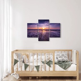 Tabloul cu plaja - apus de soare (90x60 cm)