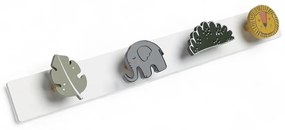 Cuier pentru haine pentru copii THE KING OF THE JUNGLE, 60 x 8 x 7 cm