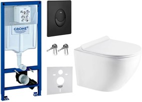 Set cadru încastrat Grohe Rapid SL 38539001, vas WC Oltens Hamnes 42013000, 38964KF0, 45100000