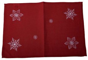 Suport pentru farfurii din material textil 33x48 cm cu model de Crăciun Crystalline – Dakls