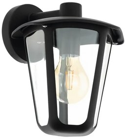Eglo 98121 - Aplică perete exterior MONREALE 1xE27/60W/230V IP44 negru