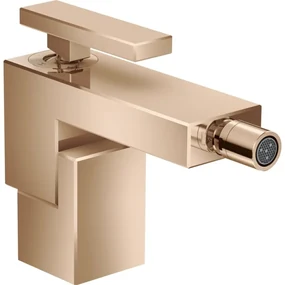 Baterie bideu red gold lucios cu ventil click-clack inclus Hansgrohe Axor Edge Red gold lucios