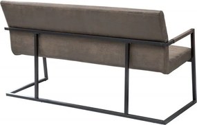 Bancheta design industrial Loft 160cm, vintage taupe