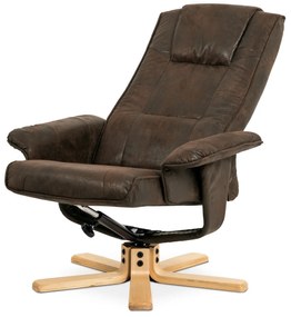 Scaun reglabil cu suport pentru picioare VintageBR3, maro