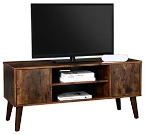 COTVI1 - Comoda TV 110 cm, living, dormitor, stil industrial - Maro