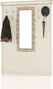 Cuier lemn masiv pentru hol Celisea, 165 × 17 × 220 cm - Ivoire