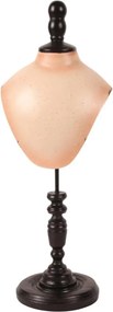 Bust decorativ din polirășină, auriu, pe suport, 47 x 17 x 13 cm, „Vénus”