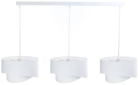 Lustră pe cablu GALAXY 3xE27/60W/230V albă