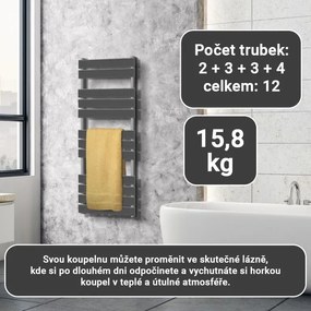 AQUAMARIN Radiator vertical pentru baie, 1200 x 600 mm