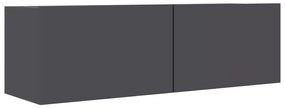 801483 vidaXL Comodă TV, gri, 100 x 30 x 30 cm, PAL