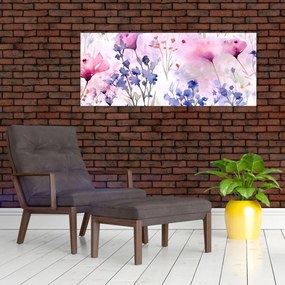 Tablou - Acuarelă pajiște (120x50 cm)