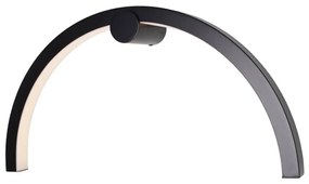 Aplica de perete lumina ambientala LED IP44 TRIO ARC negru mat