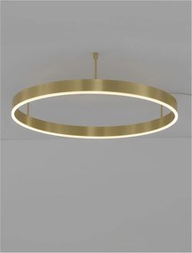Lustra/Plafoniera LED dimabila design circular MOTIF bronz 80cm
