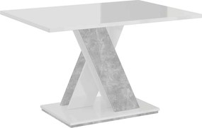 Măsuță lemn masiv alb de Cafea Royal Stage 120x60 cm