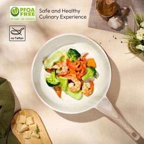 Resigilat: Set oale si tigai Just Perfecto JL-28, 15 piese, Turnat, Acoperire din marmura, Inductie, Accesorii, Bej