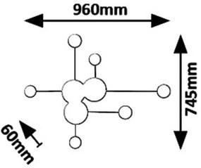 Rabalux 6260 - Aplică perete LED AMADEO LED/21W/230V
