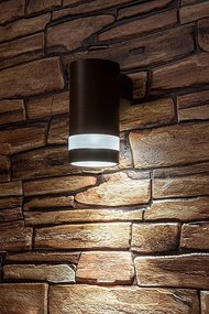 Aplica LED CCT perete exterior IP65 Urfa Line maro