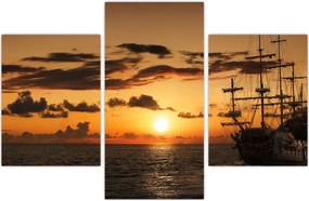 Tablou - Navă de pirați (90x60 cm)