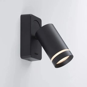 Aplica cu spot directionabil Laser 1, negru