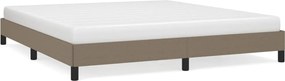 vidaXL Cadru de pat fără saltea, gri taupe, 180x200 cm, textil