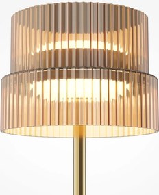 Veioza LED cu sticla canelata Scala bronz