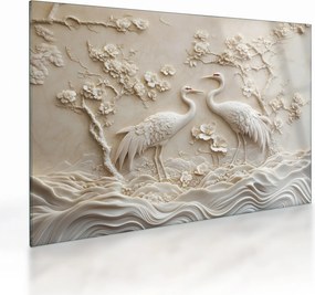 Tablou pe sticlă - Model Chinezesc (70x50 cm)