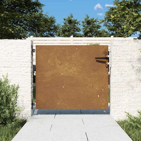 vidaXL Poartă pentru grădină, 85x75 cm, oțel corten