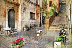 Tablou - Străzile vechi din Roma (90x60 cm)