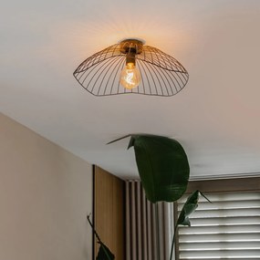 Plafoniera de design neagră 50 cm - Pua