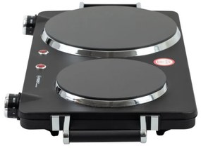 Plita dubla infrarosu First Austria FA-5096-6, 2500W, Termostat, Manere, Negru