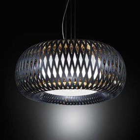 Lustra design Art Deco unicat realizat manual Kalatos negru/auriu