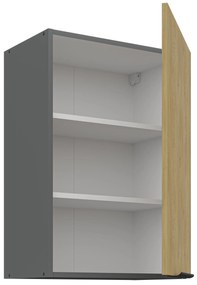 Dulap superior de bucătărie Carminia 50 G-72 1F (stejar cremona + antracit). 1127942