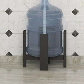 Suport ghiveci Anca, din metal, culoare negru