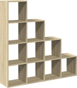 vidaXL Bibliotecă/separator cameră stejar sonoma 131,5x29x131,5cm lemn