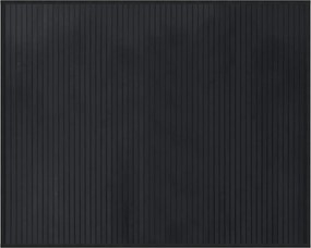 vidaXL Covor dreptunghiular, negru, 80x100 cm, bambus
