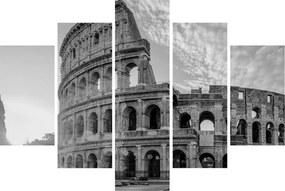 Tablou - Colosseum din Roma, alb-negru (150x105 cm)